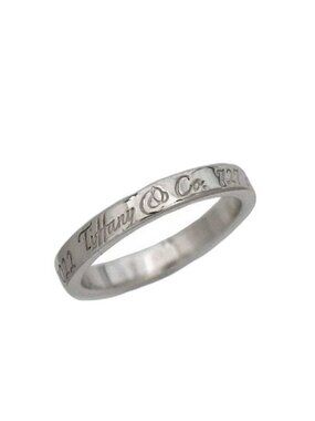 Tiffany & Co Notes Ring Silver Polished